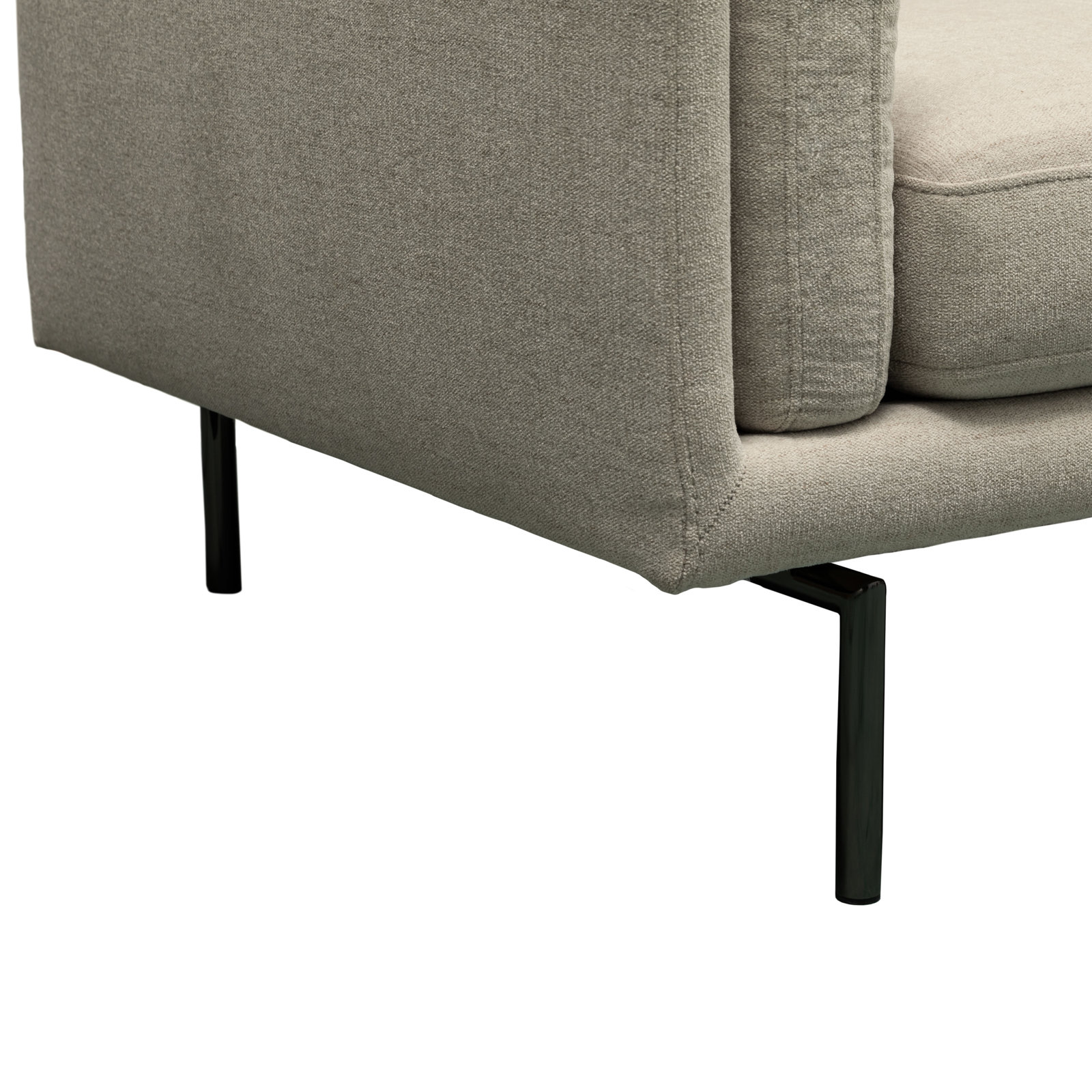 Elenora 115'' Upholstered Sofa, Beige Performance