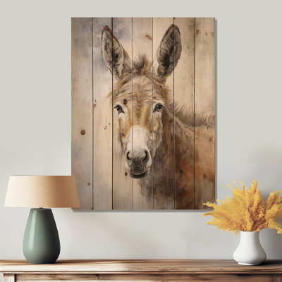 Amaury - Décoration murale animaux en bois sur bois de pin naturel