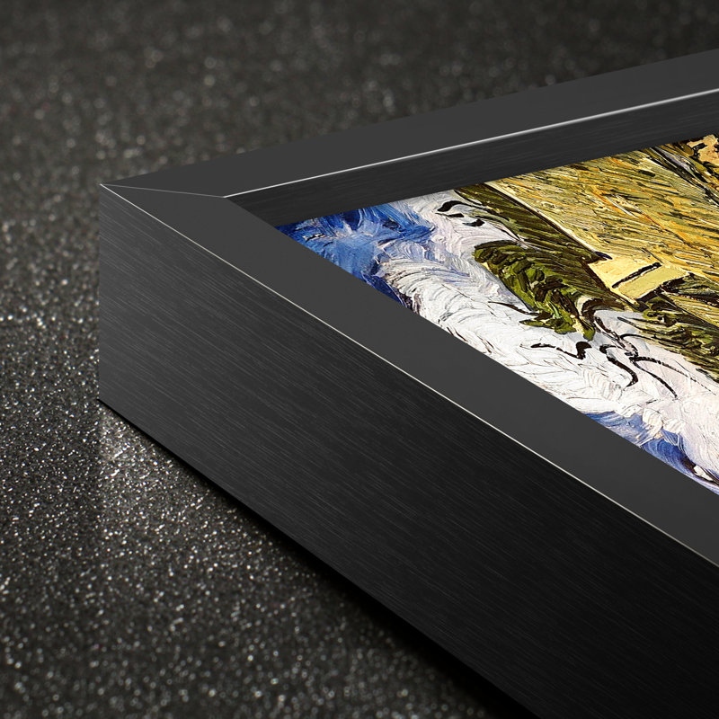 «Van Gogh Wall Art» par Vincent Van Gogh, ensemble de 3 reproductions d'art sur toile encadrées, Toile avec cadre noir