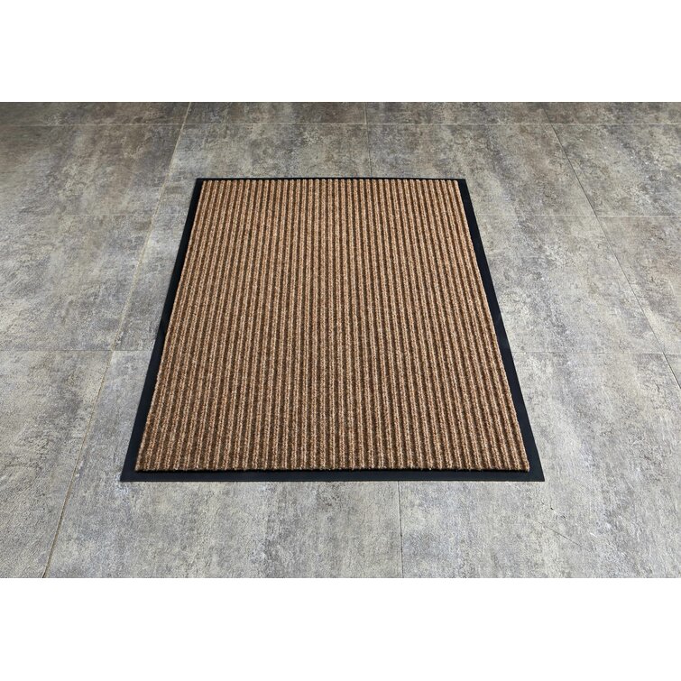 Ebern Designs Alleyn Non-Slip Striped Outdoor Doormat & Reviews