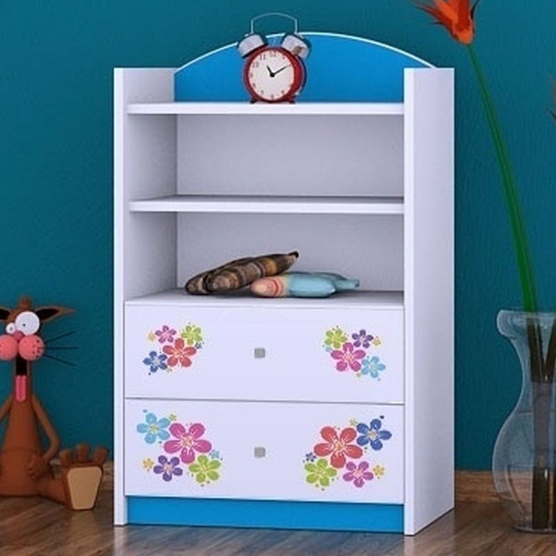 Greta 96cm H X 60cm W Kids Cube, Blue