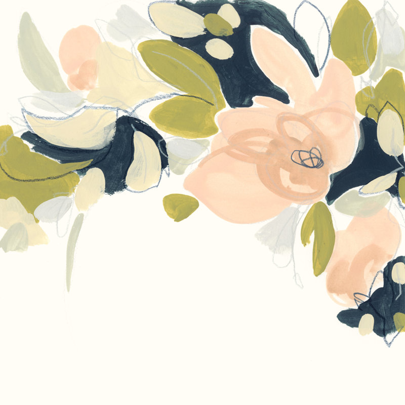 Floral Vale IV - Wrapped Canvas Print, 76cm H x 76cm W