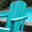 Confortable chaise pliante Adirondack, Hdpe semblable au bois avec deux porte-gobelets pour le jardin et la cour