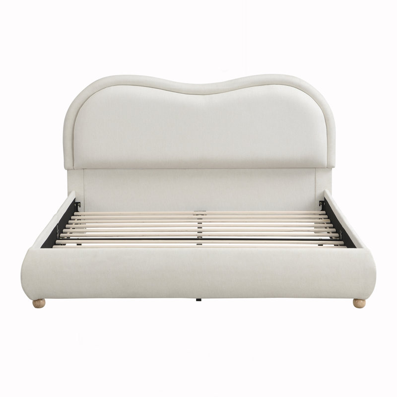 Grand lit plateforme tapissier, Grand lit