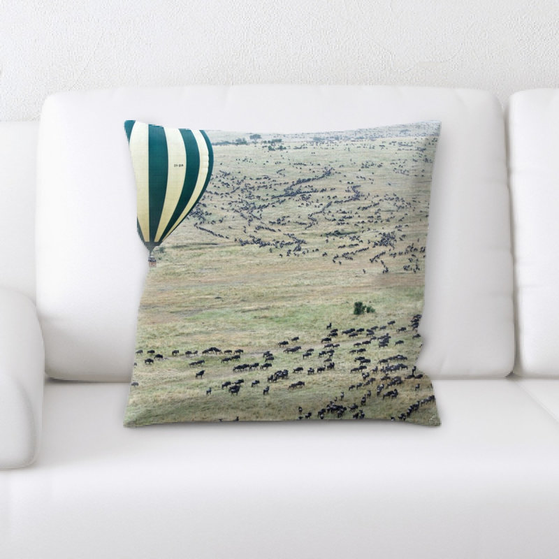 Microsuede Reversible Throw Pillow