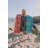 Antalya Tropical Drink Organic Cotton Turkish Beach & Bath Towel, Sand Resistant Peshtemal, Thin and Lightweight, 66" x 36"-1934702649