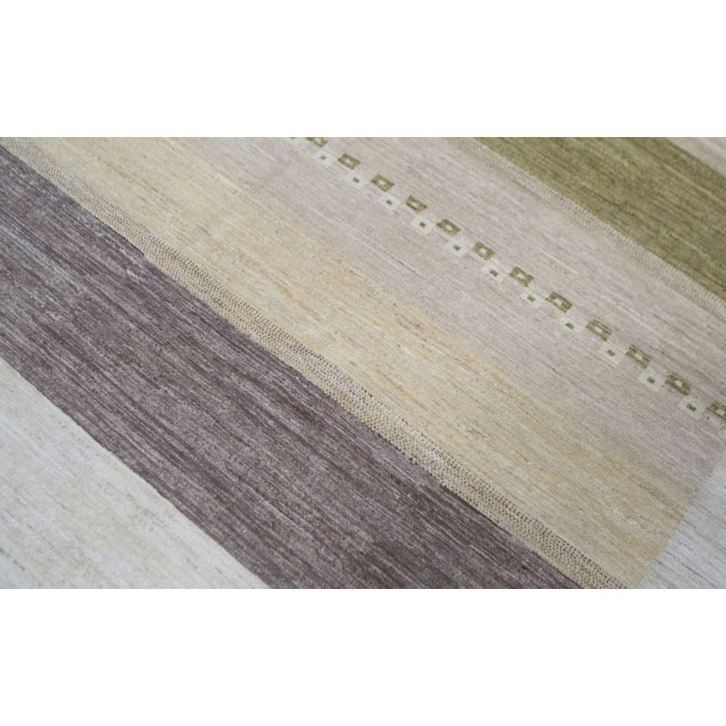 Gabbeh Wool Striped Area Rug