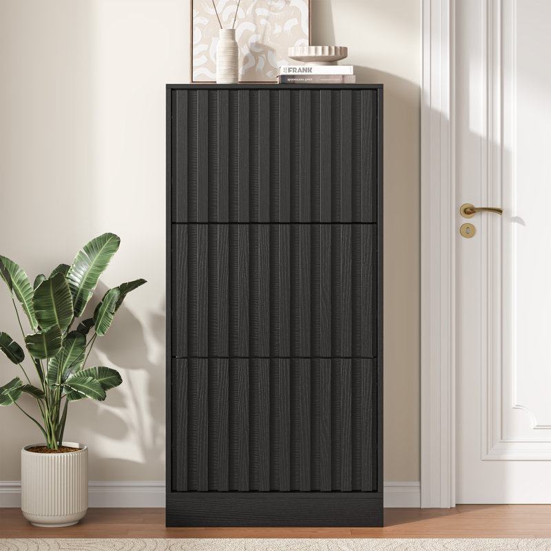 12 Pair Shoe Storage, Black