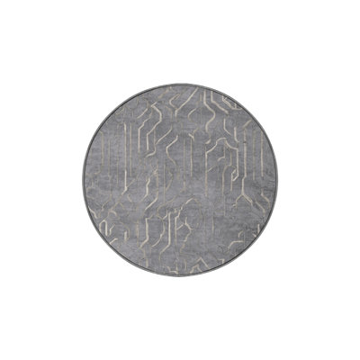 Machine Washable Gray Area Rug