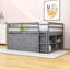 Lit mezzanine bas avec bureau rétractable et tiroirs, tablettes-2122444743-2122444737