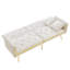 174cm Velvet Convertible Sofa-1666014824