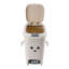 8L Foot Pedal & Press-to-Open Cream White Trash Bin-234158190