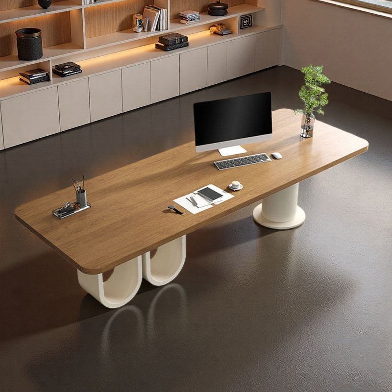 Dechant Solid Wood Writing Desk, 29.5" H x 78.7" W x 31.5" D