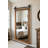 Ozark Hardwood Beveled Mirror With Steel Barn Door Rail-1793550331
