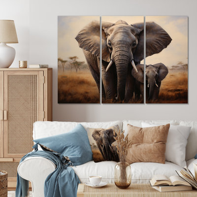 " Elephant Guardianship " 3 - Pieces