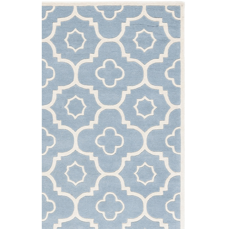 Carolene Hand Tufted Wool Geometric Rug, Runner 2'3" x 7'