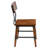 Lazro Commercial Grade Rustic Antique Industrial Style Wood Dining Chair-1787019641