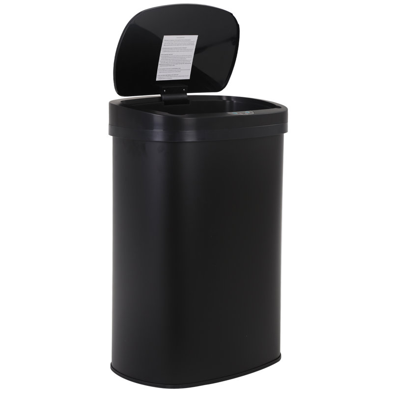 Poubelle à capteur de mouvement 13 gallons, Noir