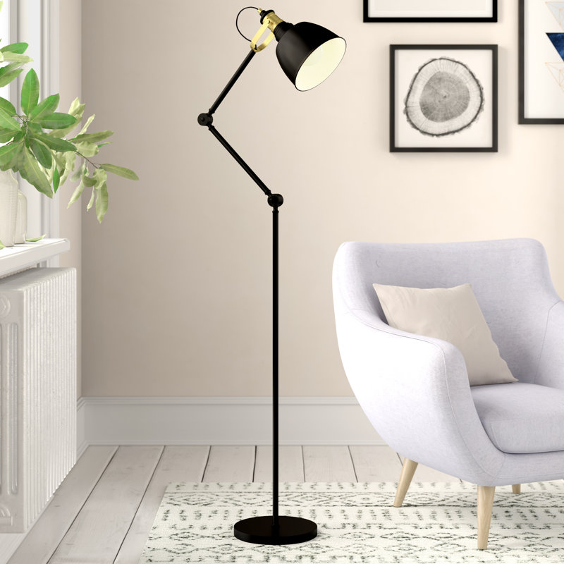 Busch 149.5cm Black Task Floor Lamp