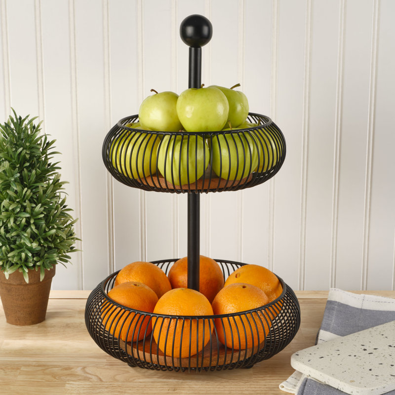 Gourmet Basics by Mikasa Westfield 2-Tier Basket