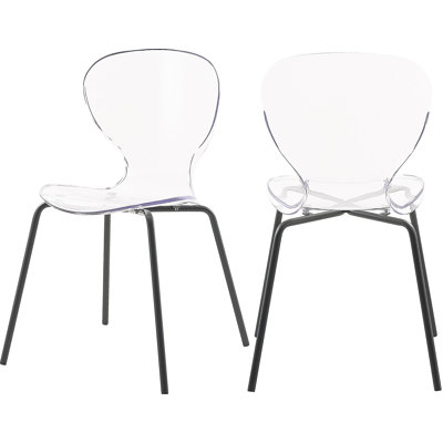 Clarion Stacking Side Chair in Clear