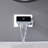Wall Mounted Waterfall Bathroom Sink Faucet With Temperature Digital Display With Valve-114681649