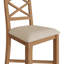 Bisbrooke Double Cross Back Fabric Seat Chair