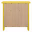 Table de chevet jaune vibrante-125712465