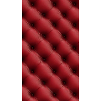 Papier peint touffeté en cuir rouge