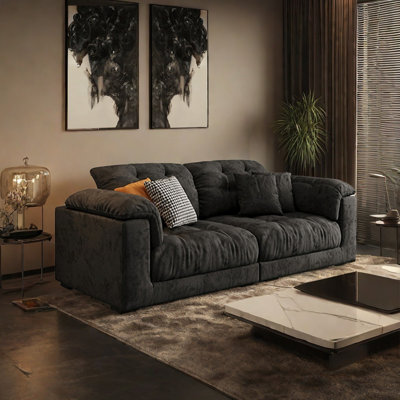Simple casual flannelette sofa