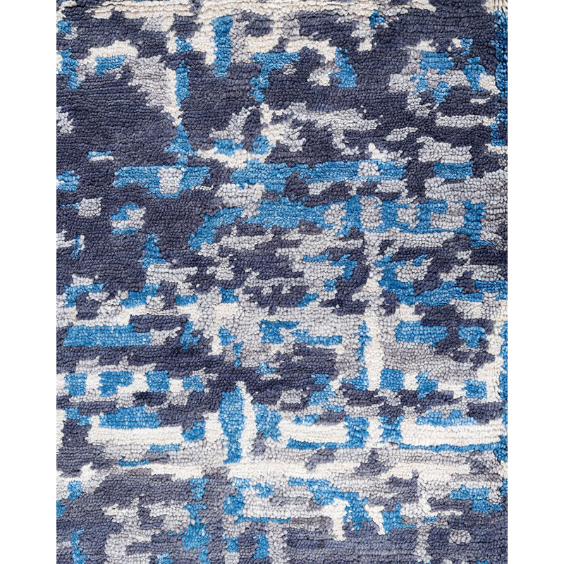 Overdyed One-of-a-Kind 9' 1" X 11' 10" Hand Knotted Area Rug