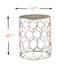Table de bout cylindrique en fer Chantella