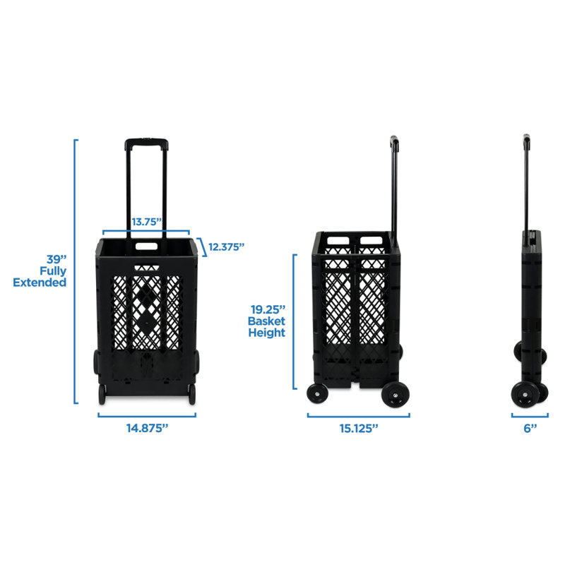 Mesh Rolling Utility Cart