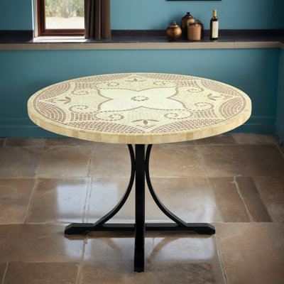 Jinine Round Marble Dining Table