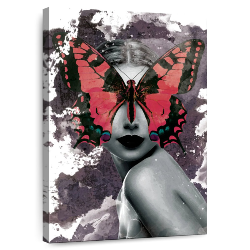 Brampt Butterfly Lady Paint Splatter, H 48 po x l 32 po