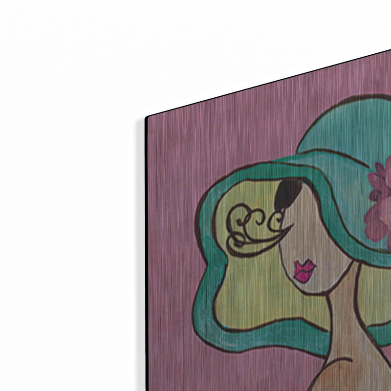 «Lady Bellissima» par Yass Naffas Designs, art mural en métal, H 24 po x l 16 po