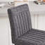 Tabouret de bar rembourré avec structure en métal noir robuste pour îlot de cuisine, salon et pub (ensembles de 2 pièces)-911919440