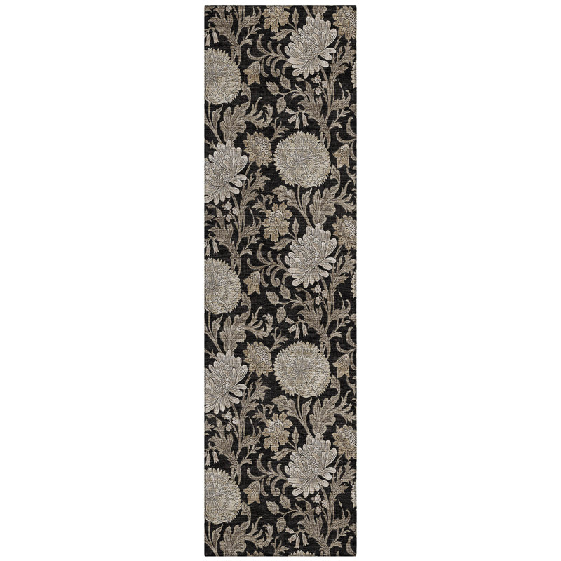 Floral Indoor / Outdoor Rug, Runner 2'3" x 7'6"