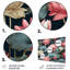 «Red Green Lotus Ponds III», ensemble de reproductions d'art mural en métal Lotus