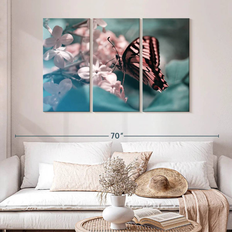 Pink Butterfly, 32" H x 50" W