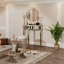Ancuta 90cm Glass Console Table-91075860