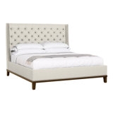 Michael Weiss California King Tufted Upholstered Panel Bed