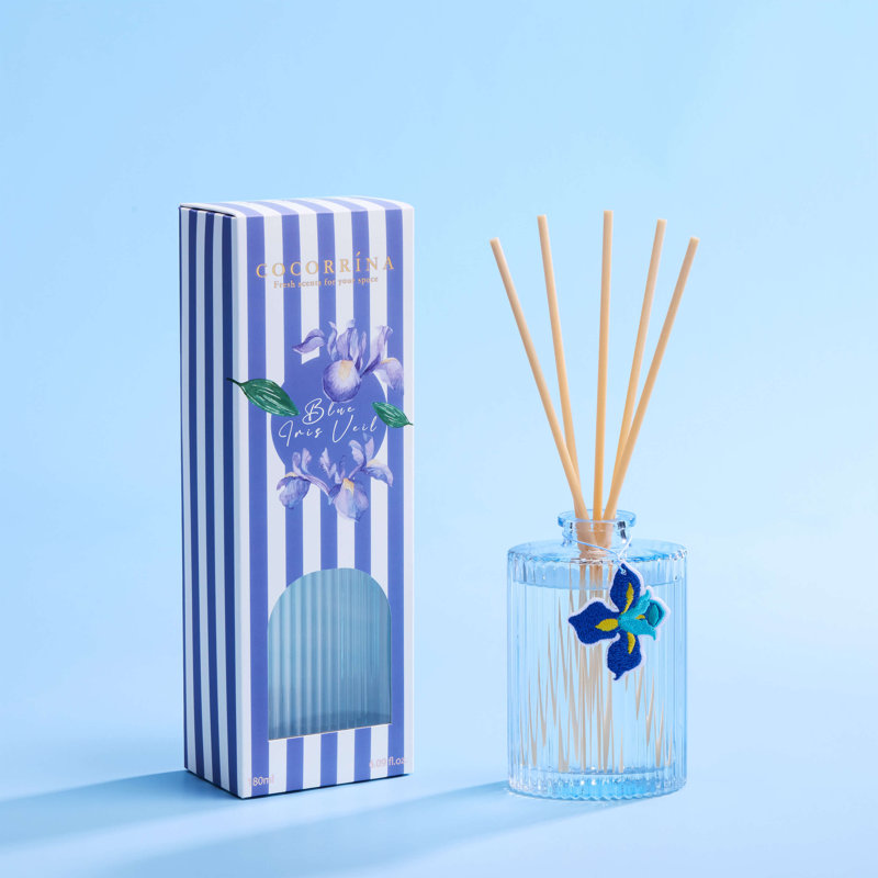 Blue Iris Reed Diffuser Set, Blue Iris Veil