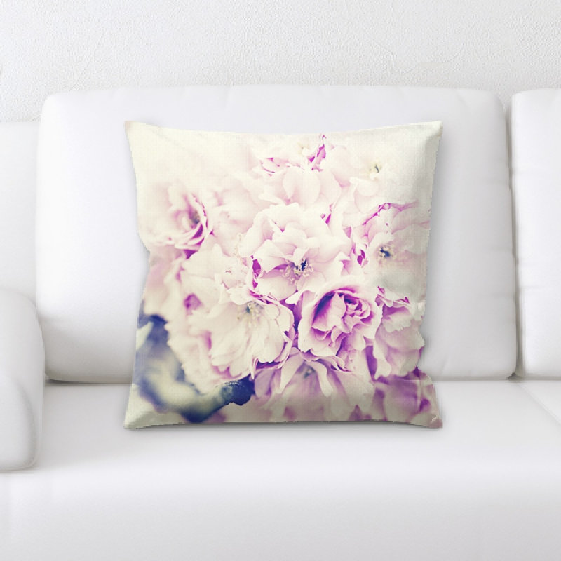 Coussin décoratif fleurs bouquet