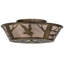 Rustic Lodge 4 - Light Semi Flush Mount