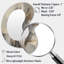 Fozie Abstract Design Shapes I - miroir asymétrique à collages abstraits, miroir mural décoratif de forme irrégulière beige-107228976