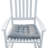 Wooden Porch Rocker Chair  WHITE, Without Mat