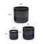 Ensemble de 3 pots de fleurs élégants, jardinière d'extérieur pour patio, jardin-1660398583