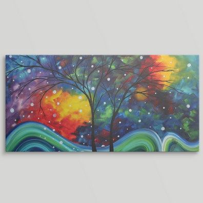 « joy » par megan duncanson, reproduction d’art, H 18 po x l 36 po x P 1,5 po, Toile