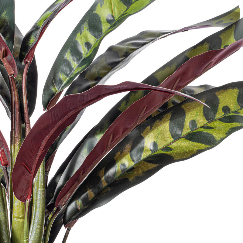 18.9'' Faux Calathea Plant in Ceramic Pot